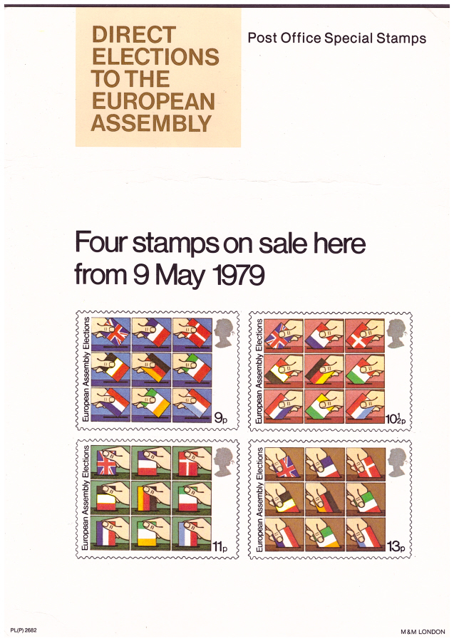 (image for) 1979 European Elections Post Office A4 poster. PL(P) 2682. - Click Image to Close